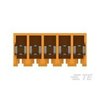 Te Connectivity Board Connector, 5 Contact(S), 1 Row(S), Female, 0.156 Inch Pitch, Idc Terminal, Locking, Orange 3-644460-5